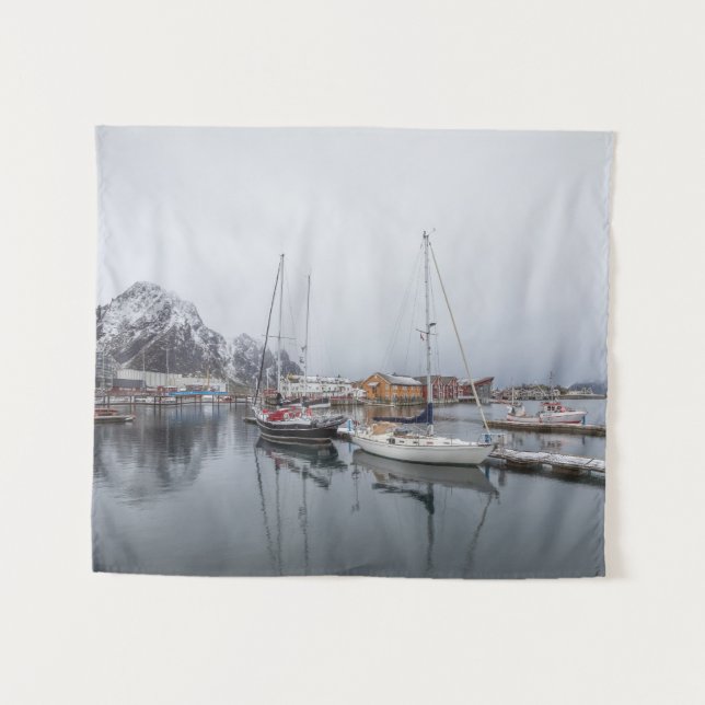 Tapete De Parede Ilhas Lofoten Svolvaer (Frente (Horizontal))