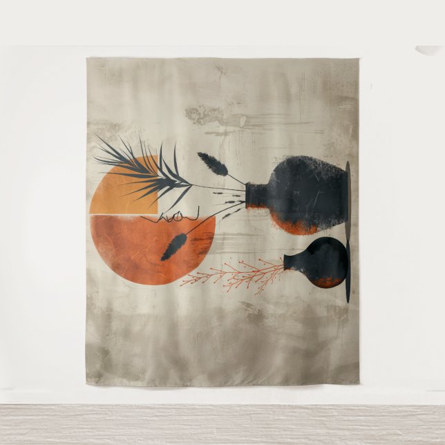 Tapete De Parede Ilustração da arte digital (Frente)