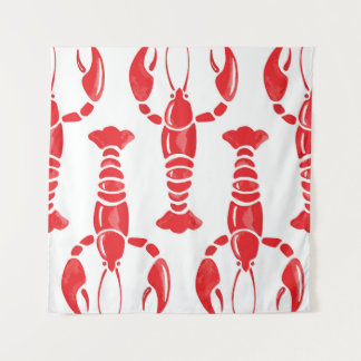 Tapete De Parede Ilustração da lagosta: Backgrou Sem Costura