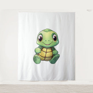 Tapete De Parede Ilustração da tartaruga de desenho animado