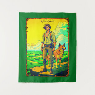 Tapete De Parede Ilustração de Carta de Tarot, O Louco