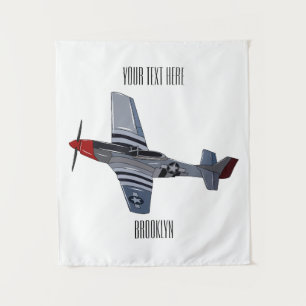 Tapete De Parede Ilustração de desenho animado de bombardeiro