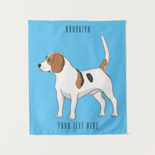 Tapete De Parede Ilustração de desenho animado de cachorro Beagle