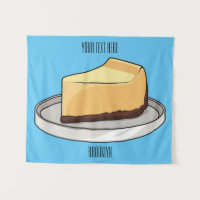 Ilustração de desenho animado de cheesecake