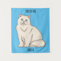 Ilustração de desenho animado de gato persa