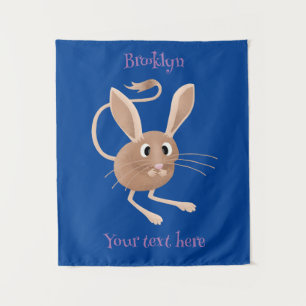 Tapete De Parede Ilustração de desenho animado de jerboa fofo de or