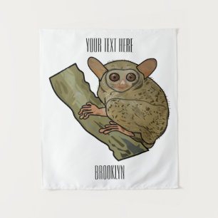 Tapete De Parede Ilustração de desenho animado de Tarsier