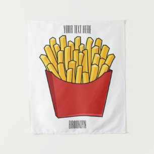 Tapete De Parede Ilustração de desenho animado francês