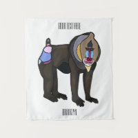 Ilustração de desenho animado Mandrill