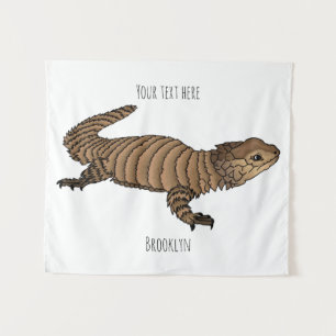 Tapete De Parede Ilustração de desenho de lagarto girado por Armadi