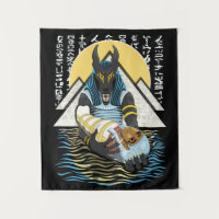 Ilustração de Deus Egípcio Anubis