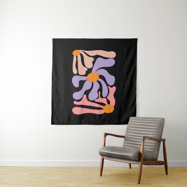 Tapete De Parede Ilustração de Flores Arte (In Situ)