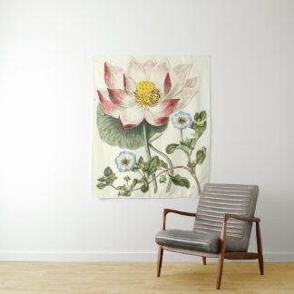 Tapete De Parede Ilustração de Flores do Jardim Botânico Novo Vinta
