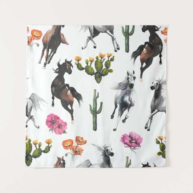 Tapete De Parede Ilustração desenhada à mão. Um padrão perfeito. Co (Frente)