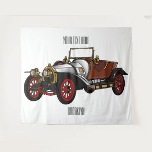 Tapete De Parede Ilustração do desenho animado Classic car 1920