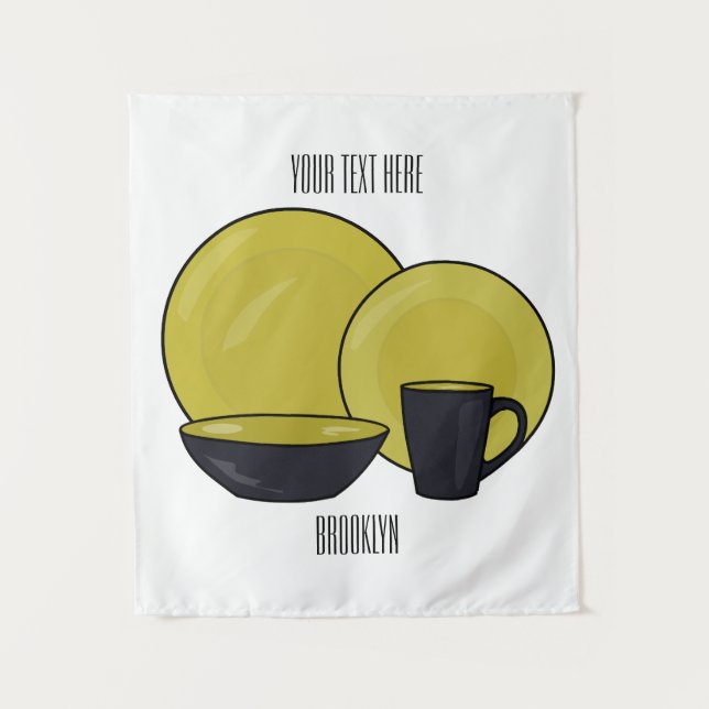 Tapete De Parede ilustração do desenho de desenho de tabela (Frente)