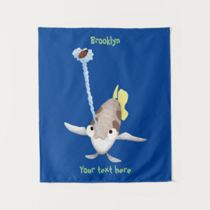 Tapete De Parede Imagem de desenho animado de Arquerfish em Cute