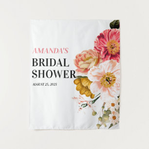 Tapete De Parede Imagem do Boho Floral Foto Booth Elegante