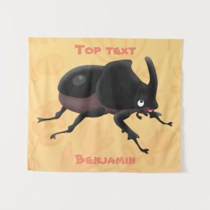 Tapete De Parede Imagem do desenho animado do besouro da rinoceront