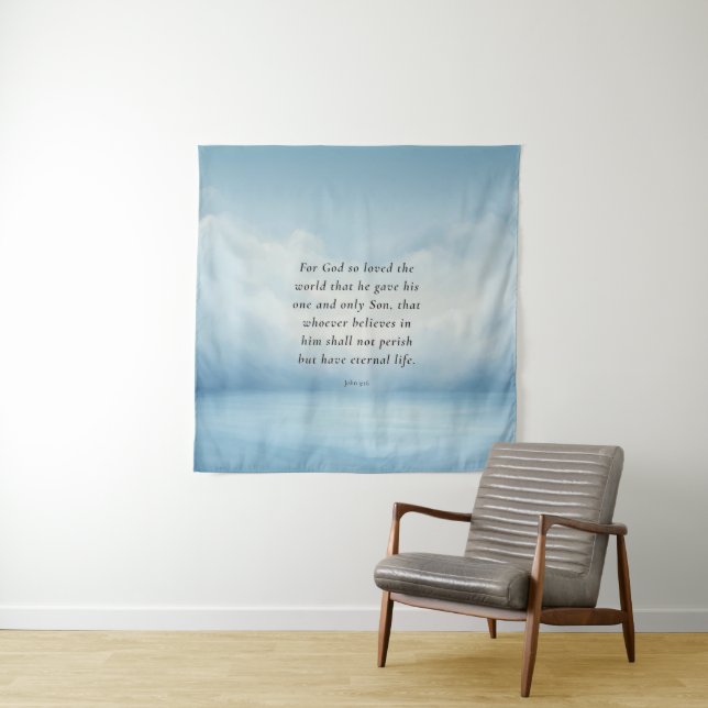 Tapete De Parede Imagem do versículo bíblico João 3:16 (In Situ)