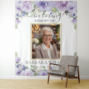 Tapete De Parede Imagem Floral Purple Lilac Foto Funeral Memorial