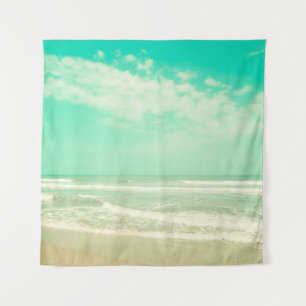 Tapete De Parede Imagem turquesa retro praia, vintage, beac