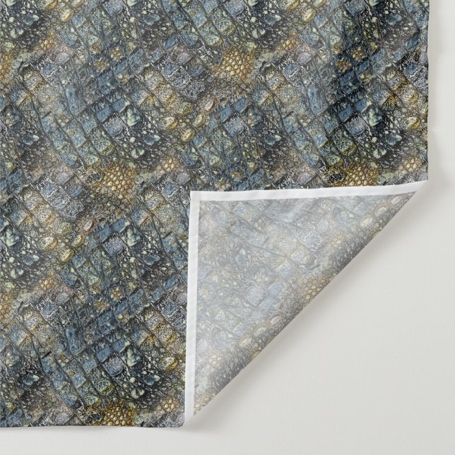 Tapete De Parede Imitation crocodile skin. Animal print. (Detalhe)