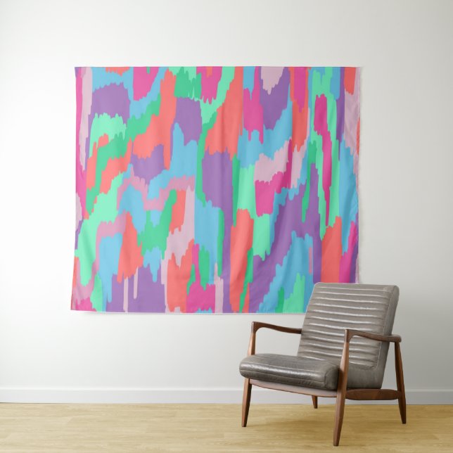 Tapete De Parede Impressão Abstrato de tom de pastel (In Situ (Horizontal))