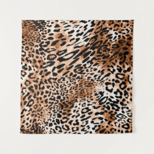 Tapete De Parede Impressão Afro-Leopardo Invisível