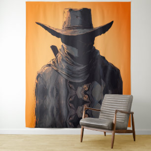 Tapete De Parede Impressão de Arte de Parede de Cowboy Fora da Lei 