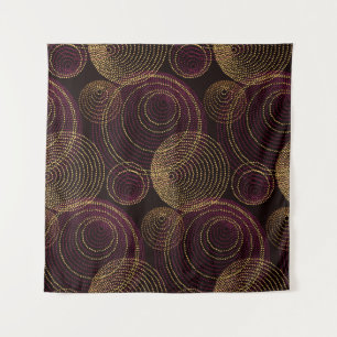 Tapete De Parede Impressão de geometria Dourada luxuosa