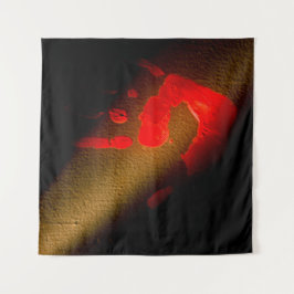 Tapete De Parede Impressão de Mão Vermelha