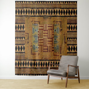 Tapete De Parede Impressão de Padrão de Motif Tribal Afrocêntric