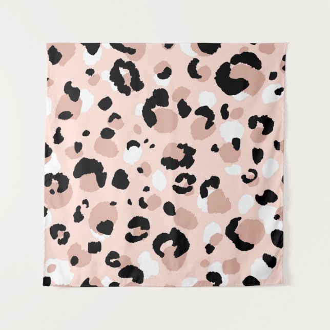 Tapete De Parede Impressão em animais-leopardo Abstrato moderno (Frente)