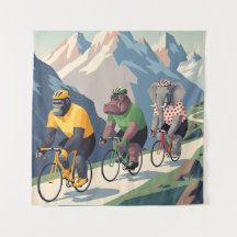 Impressão em tela estilo WPA do Tour de France