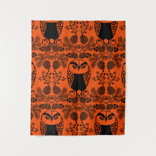 Tapete De Parede Impressões Folk Art Owl