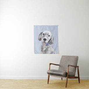 Tapete De Parede Inglês Setter Blue Belton pintando arte canina