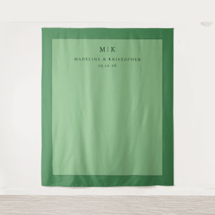 Tapete De Parede Iniciais Minimalistas Verde Sage