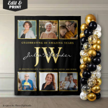 Inicial Gold Personalizado Fundo de Aniversário co