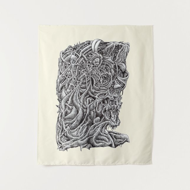 Tapete De Parede Innerbeastman, desenho de tinta (Frente)