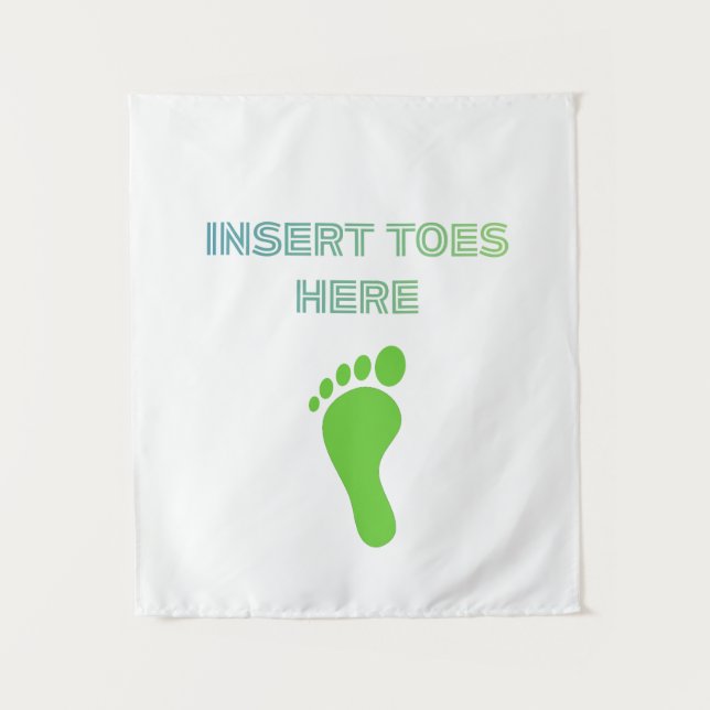 Tapete De Parede Insert Toes Here (Frente)