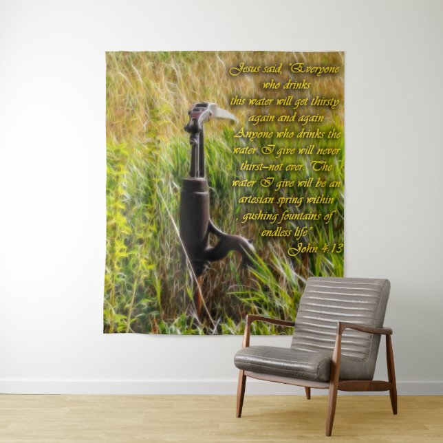 Tapete De Parede Inspiração John 4 da Água Viva (In Situ)