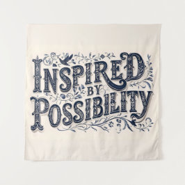 Tapete De Parede Inspirado pela Possibilidade - (Fundo bege)