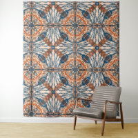 Inspirado turco: Marinho texturizado e Terracotta