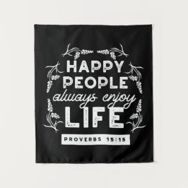 Tapete De Parede Inspirational Christian Quote from Proverbs 15:15