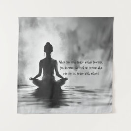 Tapete De Parede Instrutor de Meditação de Yoga Lotus Pose Pintura