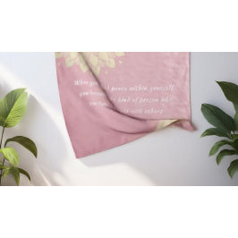 Tapete De Parede Instrutor de Meditação Yoga Rosa Dourado Mandala C