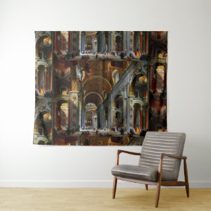 Tapete De Parede Interior da Rua, Basilica de Peter, Roma