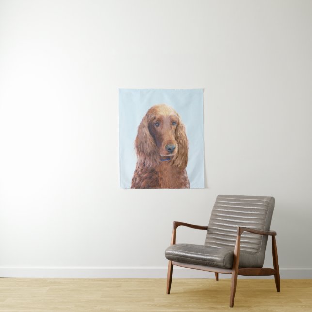 Tapete De Parede Irish Setter Painting - Bela Arte Original De Cach (In Situ)