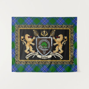 Tapete De Parede Irvine Clan Crachá & Motto com Leões